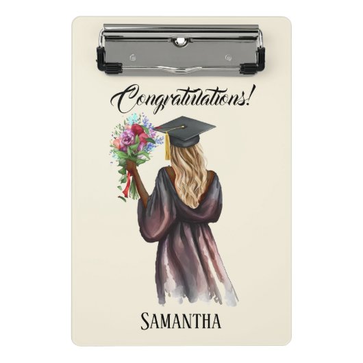 Mini Porte-bloc Graduation d'aquarelle personnalisée (14) (Devant)