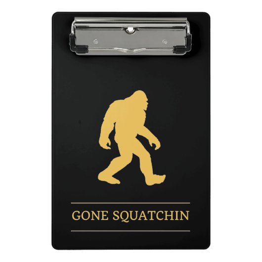 Mini Porte-bloc Grand Squatchin allé par pied drôle Sasquatch (Devant)