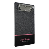 Mini Porte-bloc Granit Noir Et Bande Rose (Incliné)