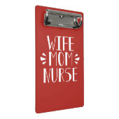 Mini Porte-bloc Graphique d'infirmière de maman d'épouse (Incliné)