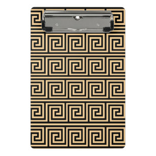 Mini Porte-bloc Grec Meander Carré Motif principal Brown