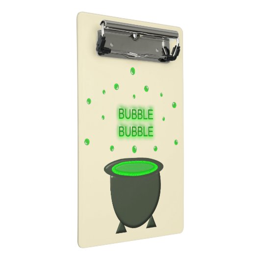 Mini Porte-bloc Halloween Cauldron et Bubbling Green Brew (Incliné)