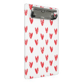 Mini Porte-bloc Hand Drawn Red Hearts Pattern – Minimal Valentine (Incliné)