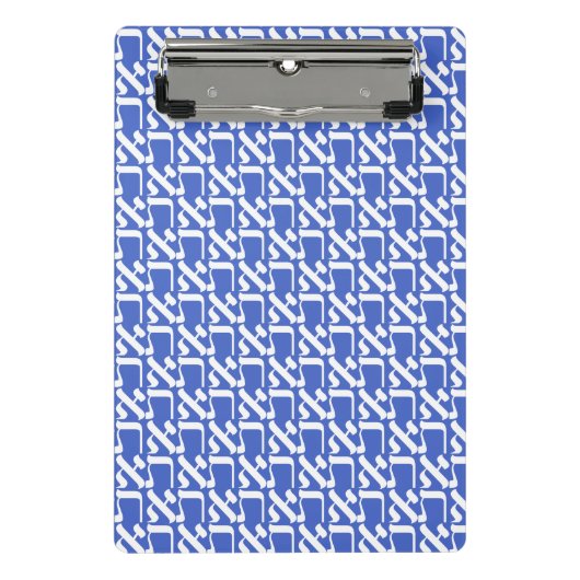 Mini Porte-bloc Hébreu Aleph Tav White (Devant)