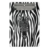 Mini Porte-bloc Héros Zebra sur Zebra Print (Devant)