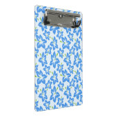 Mini Porte-bloc Hibiscus Bleu, Fleurs Bleues, Motif De Fleurs (Incliné)