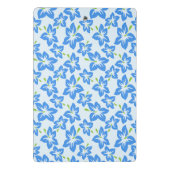 Mini Porte-bloc Hibiscus Bleu, Fleurs Bleues, Motif De Fleurs (Dos)