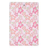 Mini Porte-bloc Hibiscus Rose, Fleurs Roses, Motif De Fleurs (Dos)