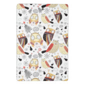 Mini Porte-bloc Hibou drôle de texture (Dos)