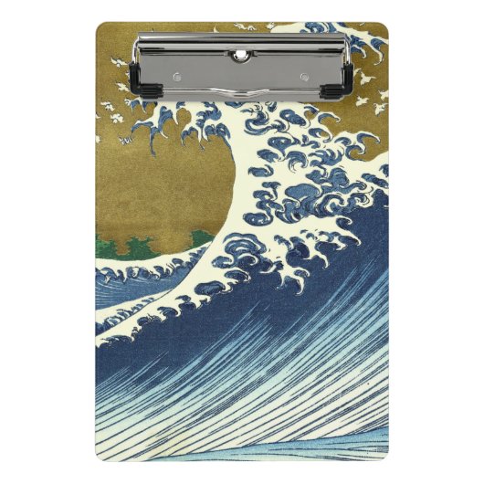 Mini Porte-bloc Hokusai Big Wave Japon Art japonais (Devant)