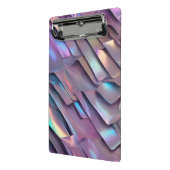 Mini Porte-bloc Holographie abstraite/iridescente futuriste (Angle2)