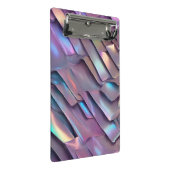 Mini Porte-bloc Holographie abstraite/iridescente futuriste (Incliné)