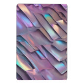 Mini Porte-bloc Holographie abstraite/iridescente futuriste (Dos)