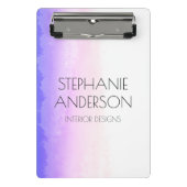 Mini Porte-bloc Holographie Unicorne Aquarelle Abstraite (Devant)