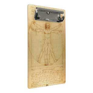 Mini Porte-bloc Homme de Vitruve de Léonard de Vinci