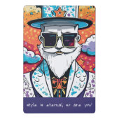 Mini Porte-bloc Homme élégant (Dos)