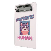 Mini Porte-bloc Homme pathétique - Drôle conception de chat (Angle2)
