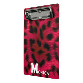 Mini Porte-bloc Hot Pink Leopard Print Faux (Angle2)