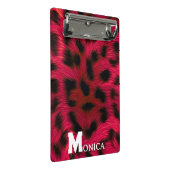 Mini Porte-bloc Hot Pink Leopard Print Faux (Incliné)