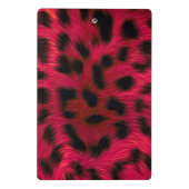 Mini Porte-bloc Hot Pink Leopard Print Faux (Dos)