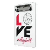 Mini Porte-bloc I Love volleyball (Angle2)