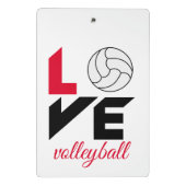 Mini Porte-bloc I Love volleyball (Dos)