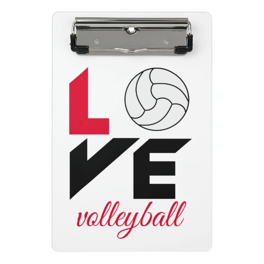 Mini Porte-bloc I Love volleyball (Devant)