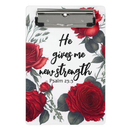 Mini Porte-bloc Il Me Donne Une Nouvelle Force (Devant)