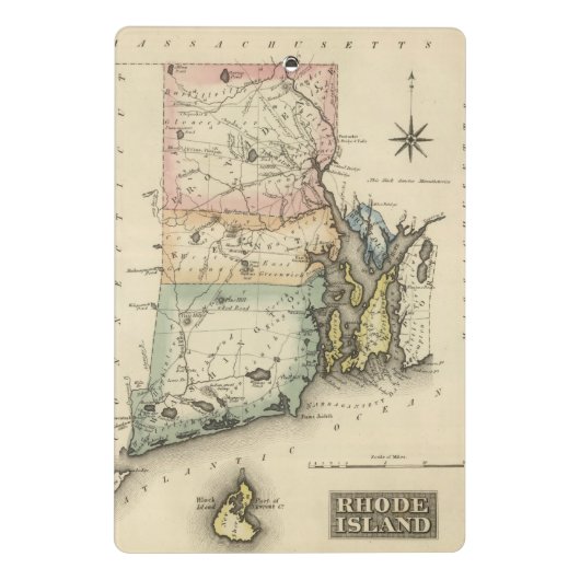 Mini Porte-bloc Île de Rhode (Dos)