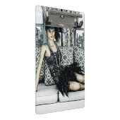 Mini Porte-bloc Illustration d'art de la mode Flapper des Années F (Incliné)
