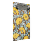 Mini Porte-bloc illustration d'art pavot fleur jaune (Incliné)