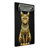 Mini Porte-bloc Illustration de chat doré orné (Incliné)