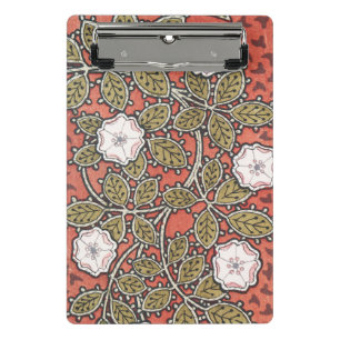 Mini Porte-bloc Illustration de fleur d'art de rose sauvage vintag
