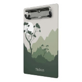 Mini Porte-bloc Illustration de la nature de nom personnalisé (Angle2)