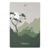 Mini Porte-bloc Illustration de la nature de nom personnalisé (Dos)