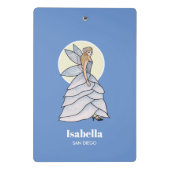 Mini Porte-bloc Illustration de mode de robe de princesse fée Peta (Dos)