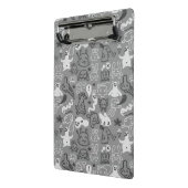 Mini Porte-bloc illustration de motif de griffonnages (Angle2)