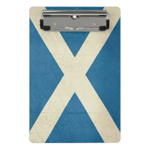 Mini Porte-bloc Illustration écossaise grunge de drapeau