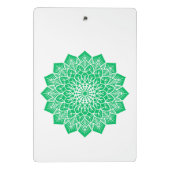 Mini Porte-bloc Image personnalisée de l'art couleur verte et écri (Dos)