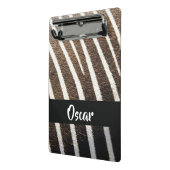 Mini Porte-bloc Impression de peau Zebra (Angle2)