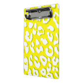 Mini Porte-bloc Impression Léopard Blanc Jaune (Angle2)