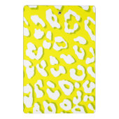 Mini Porte-bloc Impression Léopard Blanc Jaune (Dos)