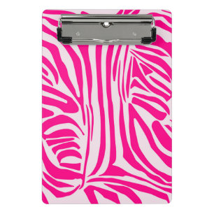 Mini Porte-bloc Impression zèbre rose