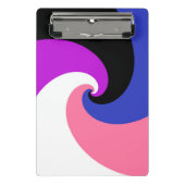 Mini Porte-bloc Indicateur Abstrait Genderfluide Pride (Devant)