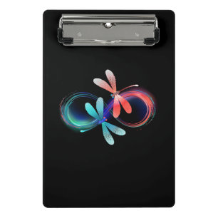 Mini Porte-bloc Infini avec des libellules lumineuses
