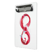 Mini Porte-bloc Infini avec du vin rouge (Angle2)