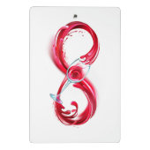 Mini Porte-bloc Infini avec du vin rouge (Dos)