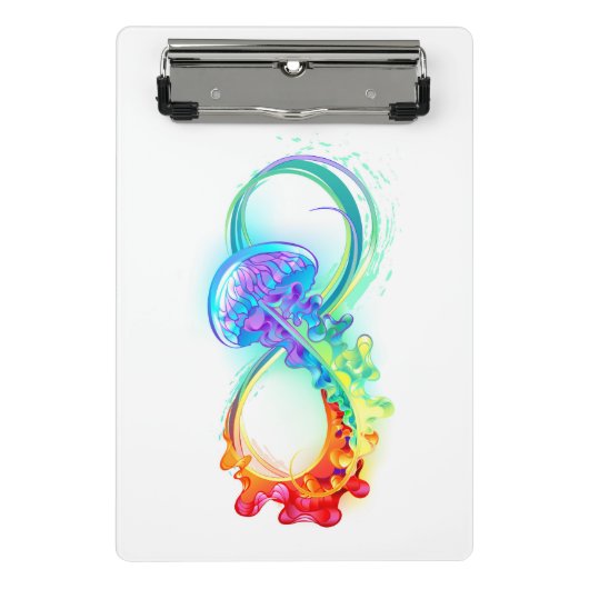 Mini Porte-bloc Infinity avec Rainbow Jellyfish (Devant)
