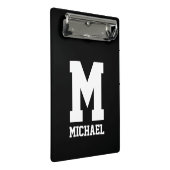 Mini Porte-bloc Initiale de nom de monogramme personnalisé sur mes (Incliné)