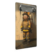 Mini Porte-bloc Inquiétude des flammes : Le pompier écrasé (Incliné)